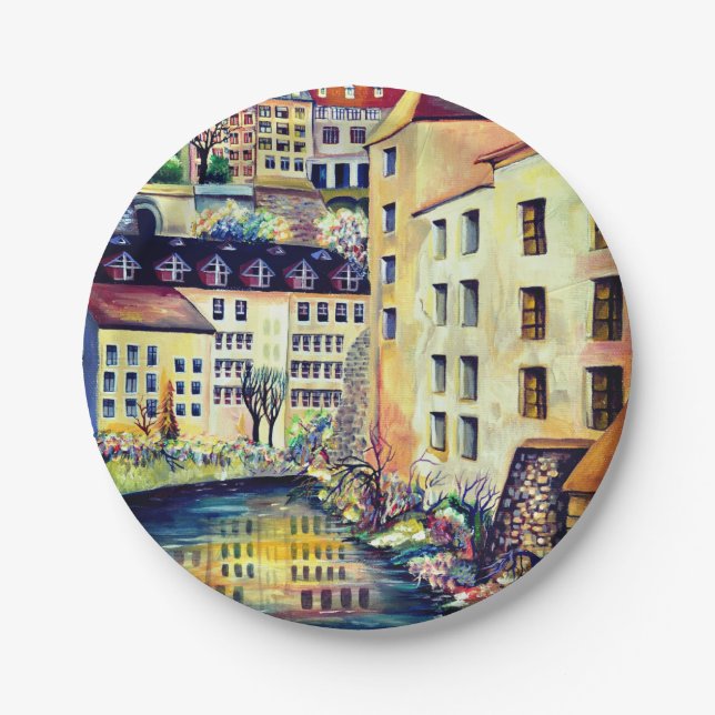 Stockholm - Gamla Stan, old city, Sweden Paper Plate (Front)