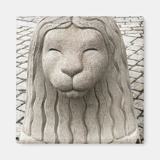 Stockholm Lion Statue Sweden Photograph Magnet