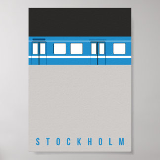 Stockholm - metro - poster