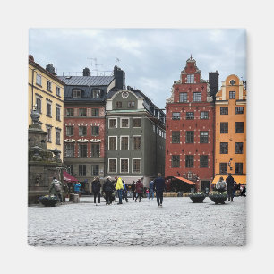Stockholm Old Town Gamla stan Sweden Photo Magnet