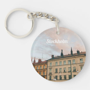 Stockholm Södermalm Cityscape Key Ring