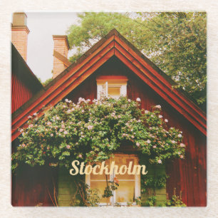 Stockholm, Södermalm, Sweden Glass Coaster
