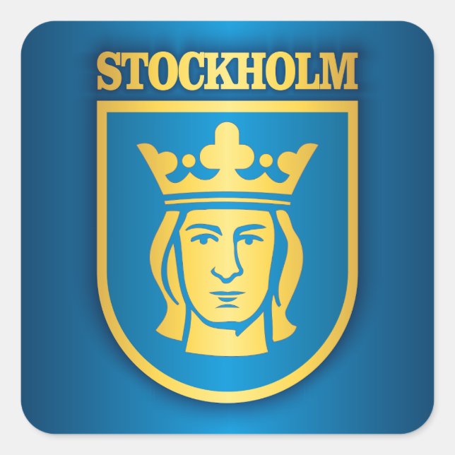 Stockholm Square Sticker (Front)