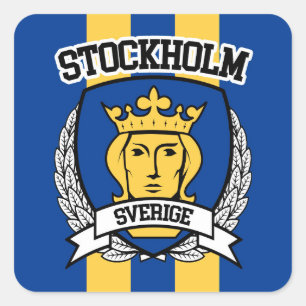 Stockholm Square Sticker