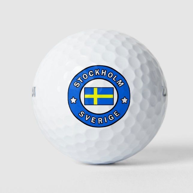 Stockholm Sverige Golf Balls (Front)