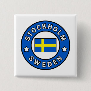 Stockholm Sweden 15 Cm Square Badge