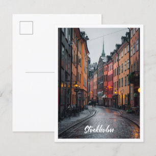 Stockholm Sweden Art travel famous place Postcard