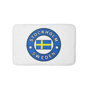 Stockholm Sweden Bath Mat