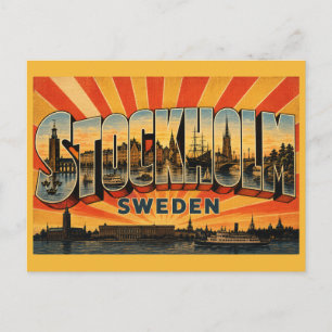 Stockholm Sweden Capital Archipelago Postcard