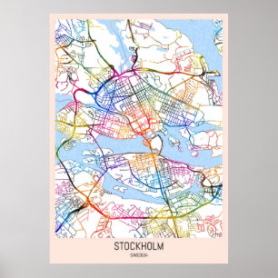Stockholm Sweden City Map Poster