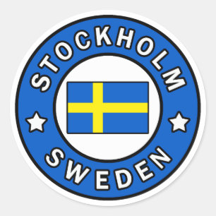 Stockholm Sweden Classic Round Sticker