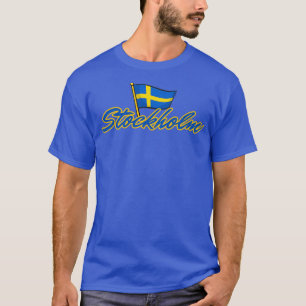 Stockholm Sweden Flag T-Shirt