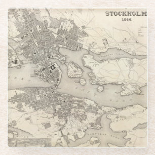 Stockholm, Sweden Glass Coaster