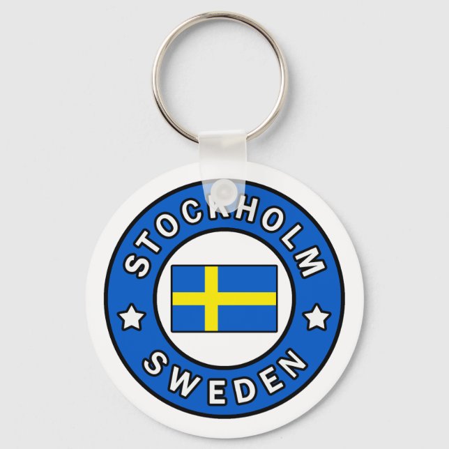 Stockholm Sweden Key Ring (Front)