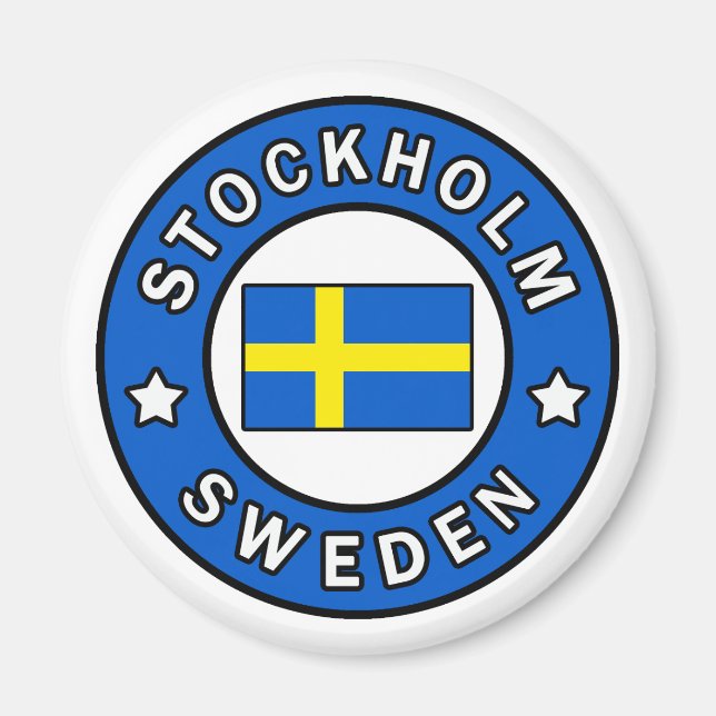 Stockholm Sweden Magnet (Front)