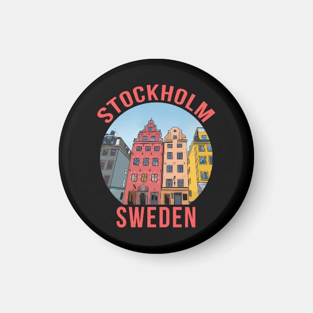 Stockholm Sweden Magnet (Front)