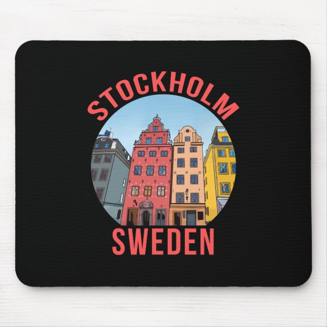 Stockholm Sweden Mouse Mat (Front)