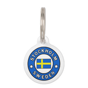 Stockholm Sweden Pet Tag