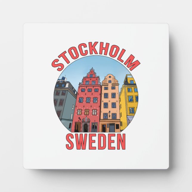 Stockholm Sweden Plaque (Front)