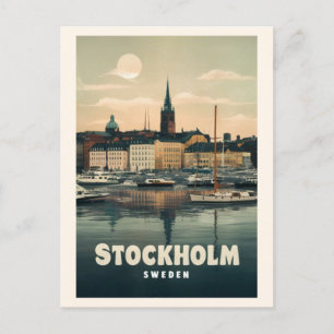 Stockholm sweden postcard