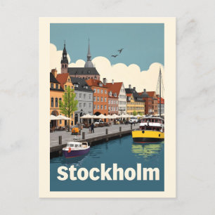 Stockholm Sweden Postcard