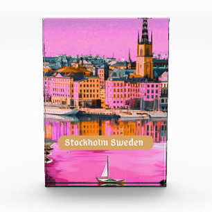 Stockholm Sweden Postcard, Stockholm Postcard, Swe Photo Block