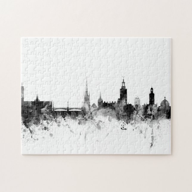 Stockholm Sweden Skyline Jigsaw Puzzle (Horizontal)
