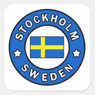 Stockholm Sweden Square Sticker