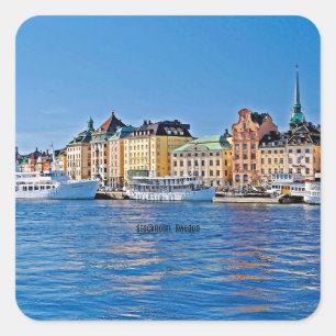 Stockholm, Sweden Square Sticker