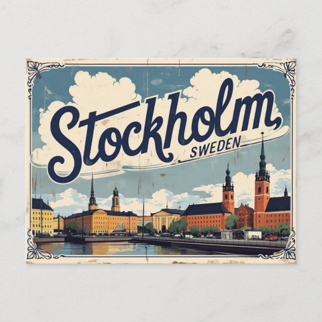 Stockholm Sweden the Nordic Capital of Elegance Postcard (Front)