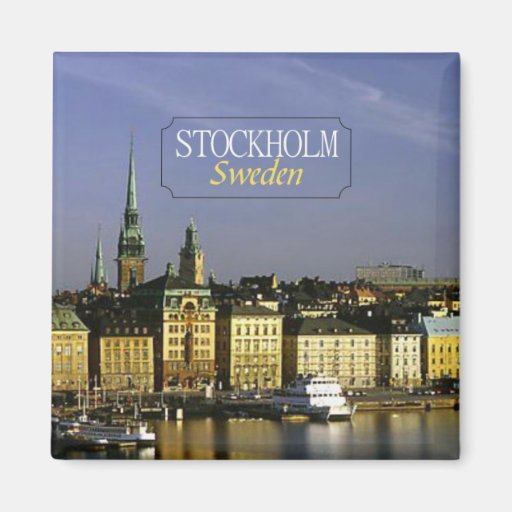Image of Stockholm Sweden Travel Photo Fridge Magnet
