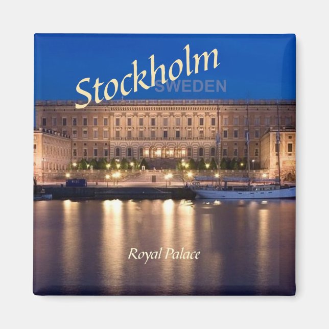 Stockholm Sweden Travel Photo Fridge Magnets (Front)
