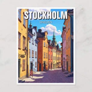 Stockholm Sweden Travel Postcard