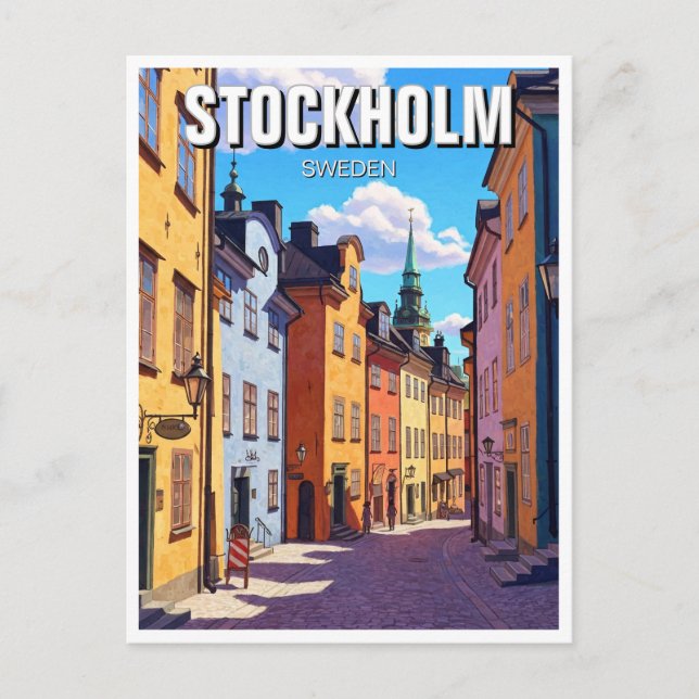 Stockholm Sweden Travel Postcard (Front)