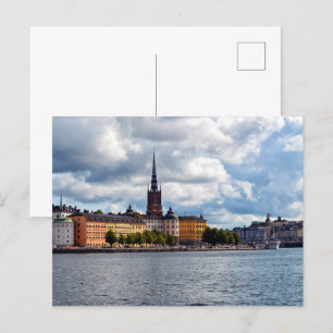 Stockholm Sweden view Postcard