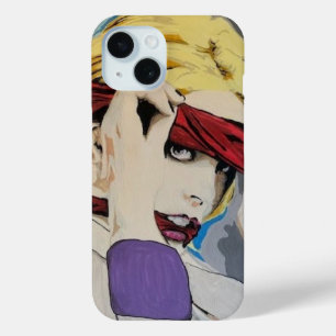 'Stockholm syndrome' Painting on a  iPhone 15 Case