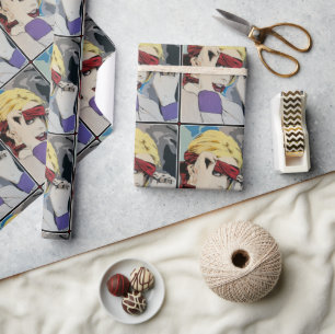 'Stockholm syndrome' Painting on a Wrapping Paper