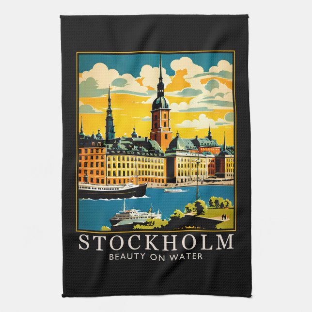 Stockholm Tea Towel (Vertical)