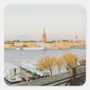 Stockholm Views  Square Sticker