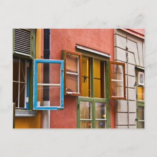 Stockholm windows postcard
