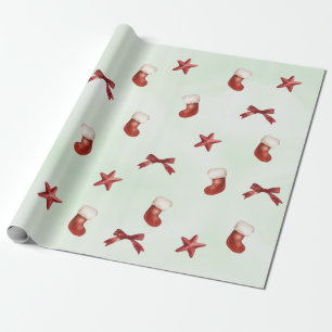 Stocking Christmas Birthday Party Wrapping Paper