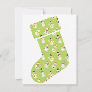 Stocking Christmas card 