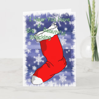 Stocking/Coal Holiday Card
