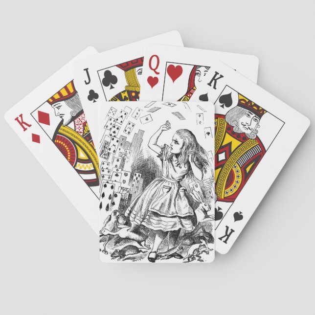Stocking Stuffer Alice Wonderland Playing Cards (Back)