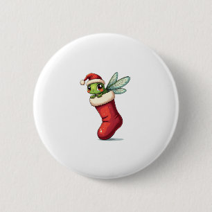 Stocking Stuffer Dragonfly 6 Cm Round Badge