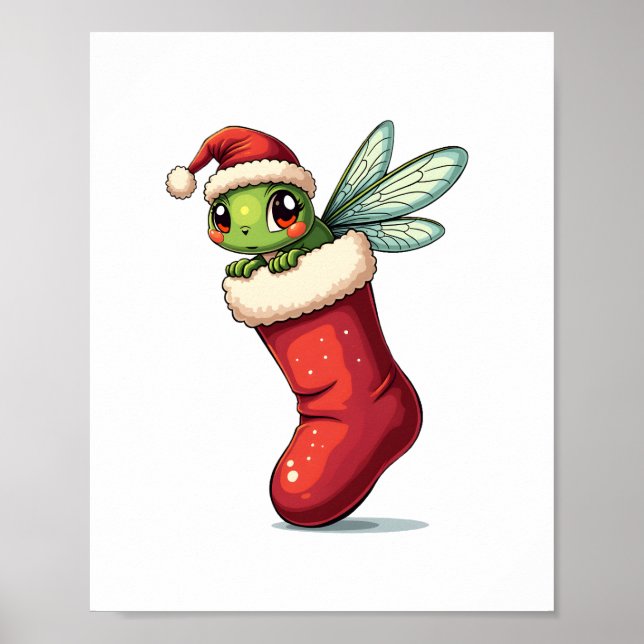 Stocking Stuffer Dragonfly Poster (Front)