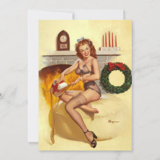 Stocking stuffer pin up invitation