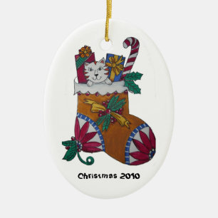 Stockings All Stuffed Ceramic Tree Decoration