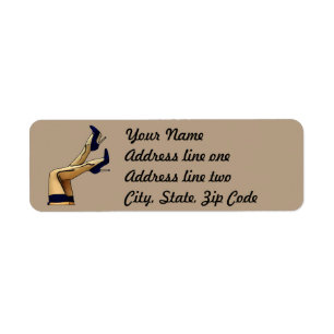 Stockings and Blue Stiletto Heels