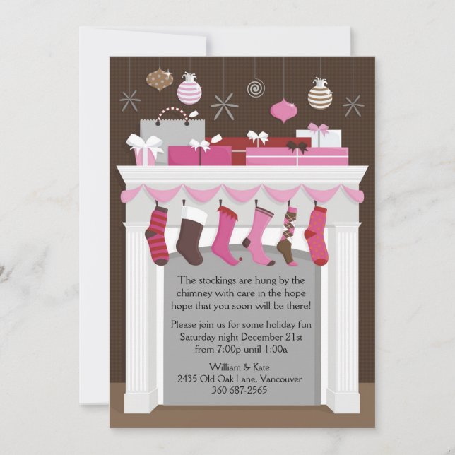 Stockings Hung Invitation (Front)